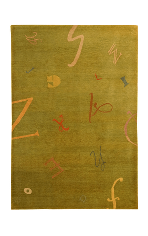 Tibet Alphabet Rug - Farsh-Heriz Rug Gallery