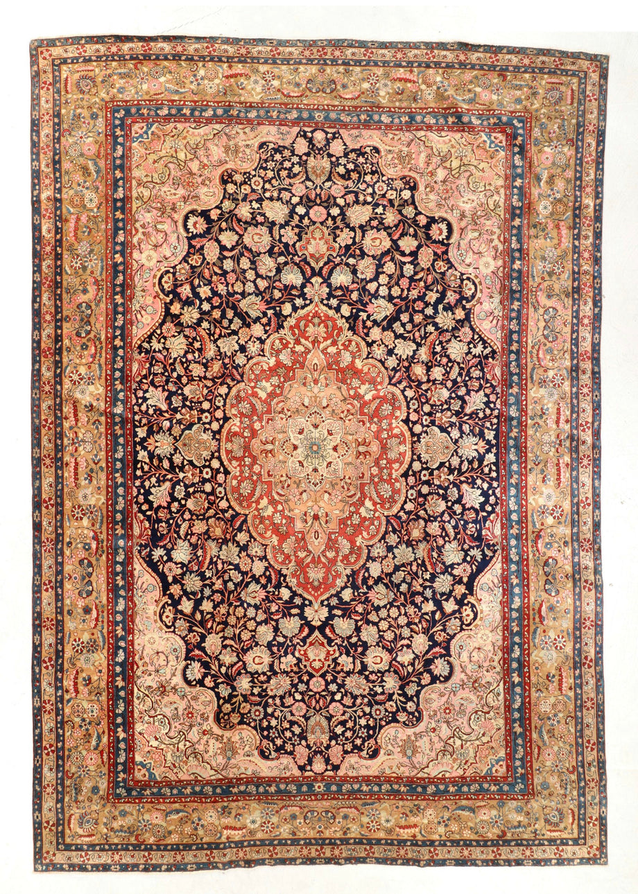 Antique Persian Dabir Kashan - Farsh-Heriz Rug Gallery